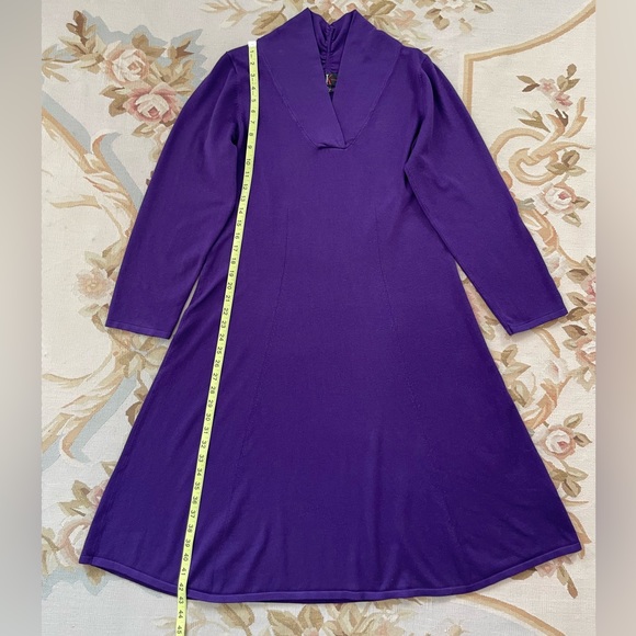 Lovely indigo, purple sweater dress by RK originals, extra large - Picture 5 of 7